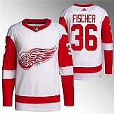 Men's Detroit Red Wings #36 Christian Fischer White Stitched Jersey Dzhi,baseball caps,new era cap wholesale,wholesale hats